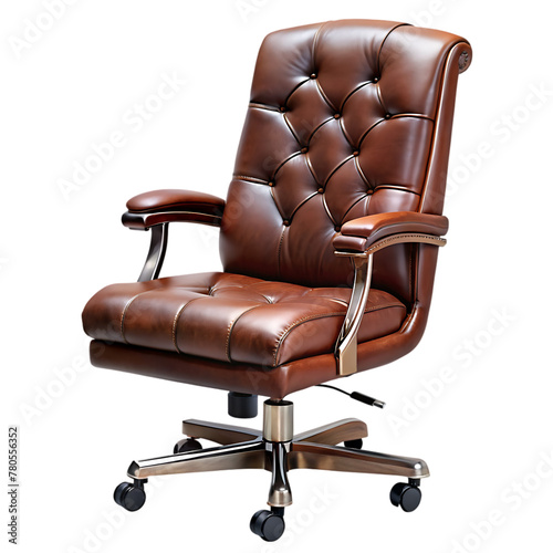 leather office chair transparent background
