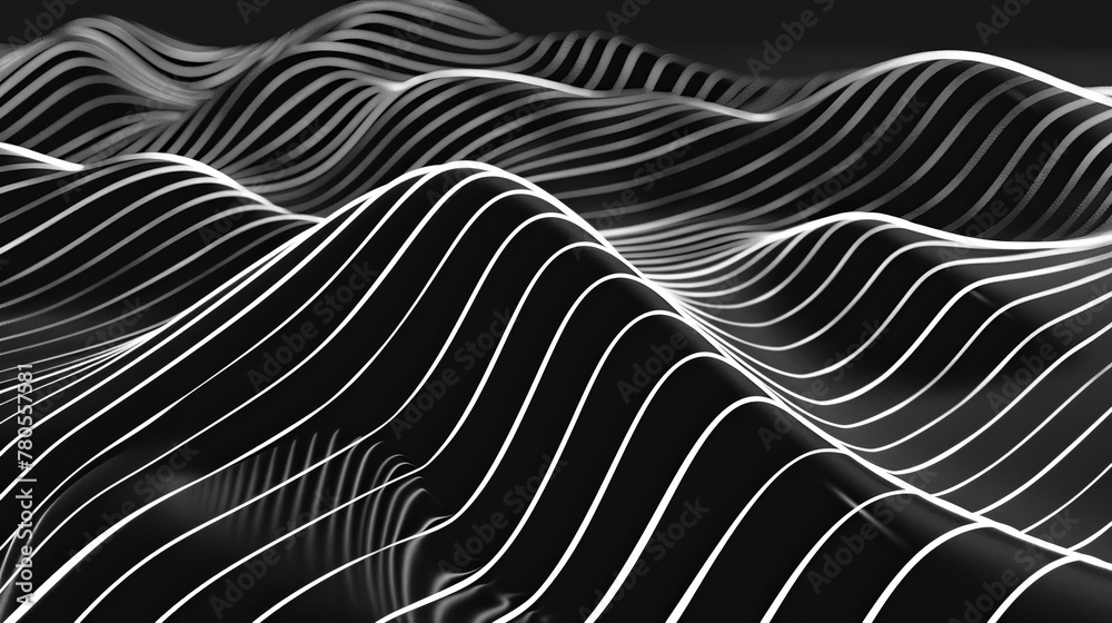 Thin, wavy lines , abstract  , background