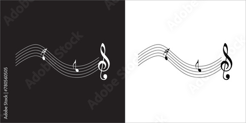 IIlustration Vector graphics of Music Element icon