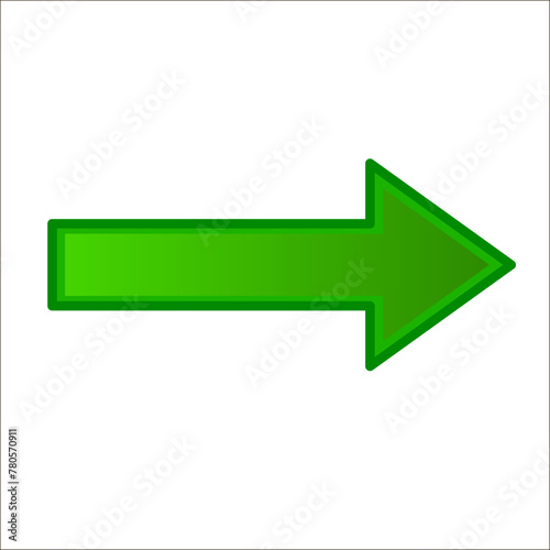 green arrow sign