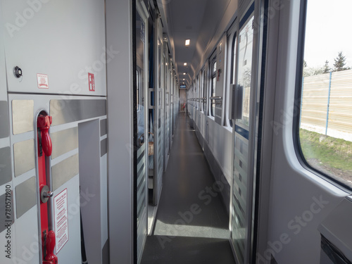 Corridor in a passenger carriage