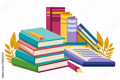  books-and-literature-vector-illustration