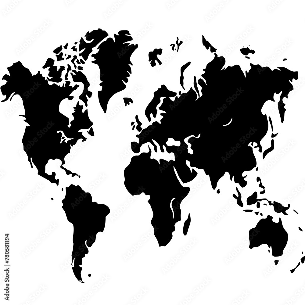 world map outline