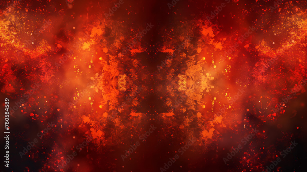 A fiery abstract background with an explosion of red and orange, suggesting feelings of energy or passion