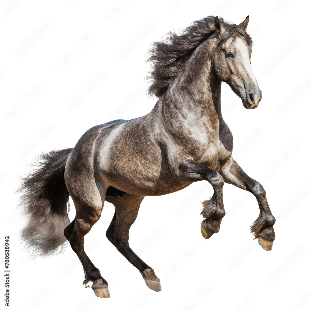 Obraz premium white horse isolated.