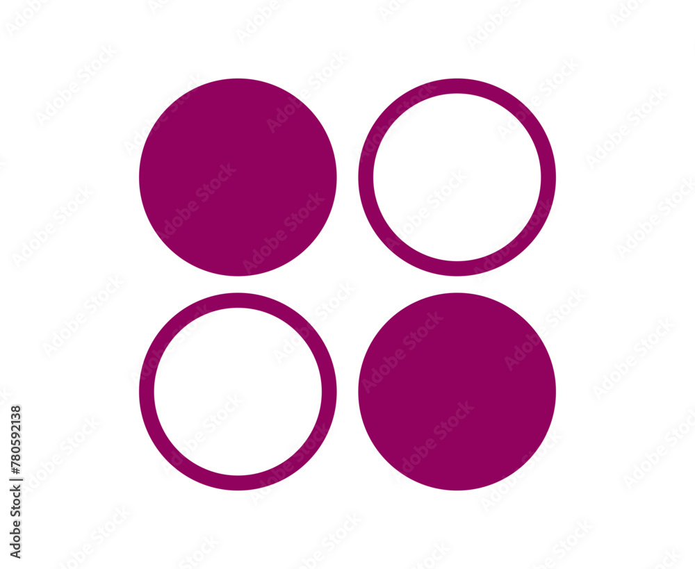 Circle Shape And Outline Stroke Collection Symbol Purple Element Vector Graphic Design Illustration Circle Shape And Outline Stroke Collection Symbol Purple Element Vector Graphic Design Illustration