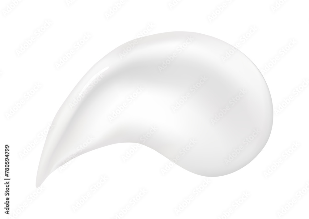White cream. Realistic creamy or lotion texture, gel blob, shower gel, shaving foam isolated. Vector illustration for your design. White cream. Realistic creamy or lotion texture, gel blob, shower gel, shaving foam isolated. Vector illustration for your design.