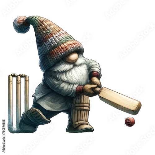 cricket gnome gnome playing sport transparent background photo
