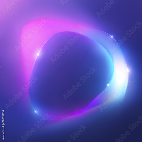 abstract image of light and shadow on a dark blue background	
