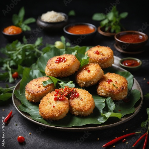 Pempek - Fishcake served with sweet and tangy sauce