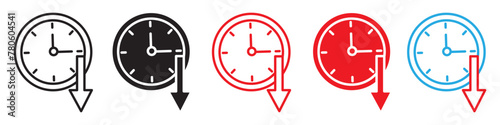 Efficient Time Management Icon for Shortened Office Hours