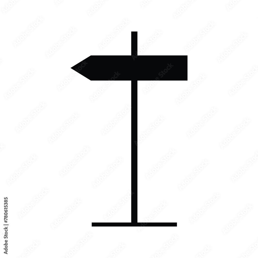 Signpost icon, signpost icon vector isolated on white background. Signpost icon - direction or set of road sign in black style. Vector illustration. Eps file 175. Signpost icon, signpost icon vector isolated on white background. Signpost icon - direction or set of road sign in black style. Vector illustration. Eps file 175.