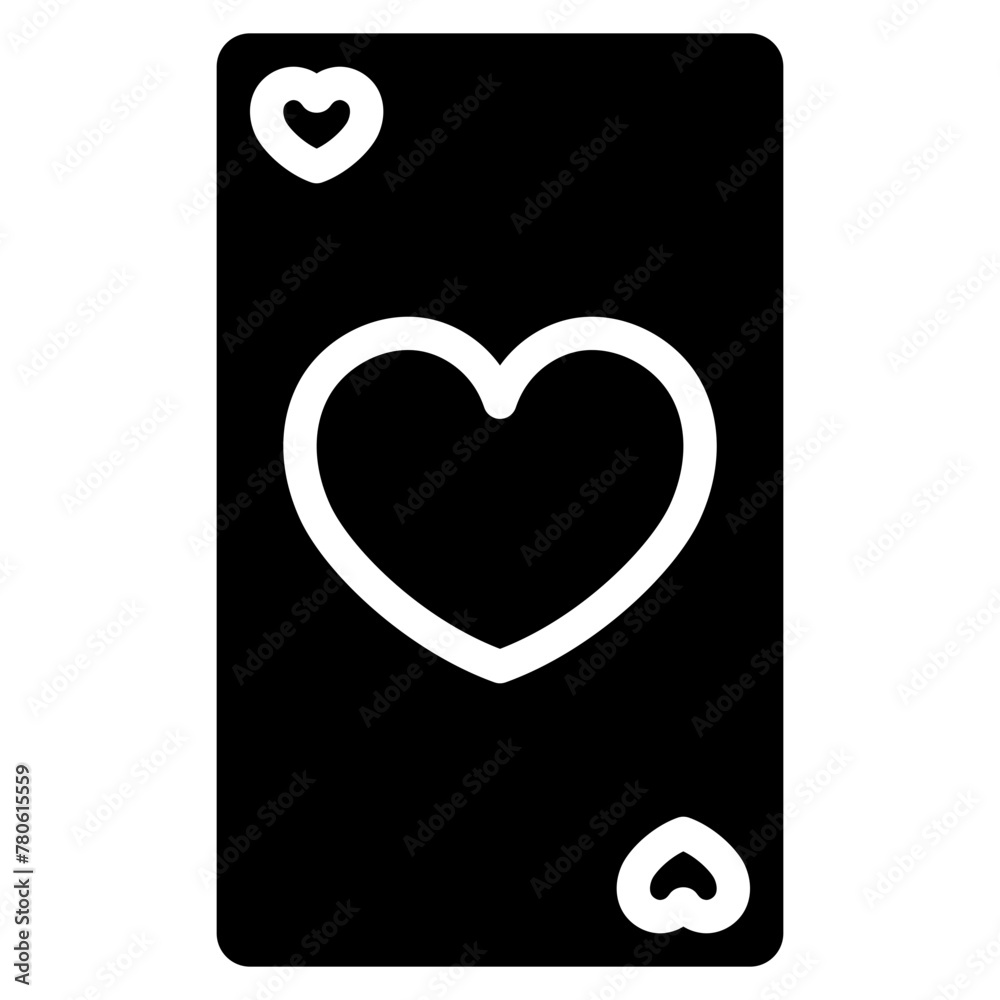 Heart Suit Playing Card Icon Heart Suit Playing Card Icon