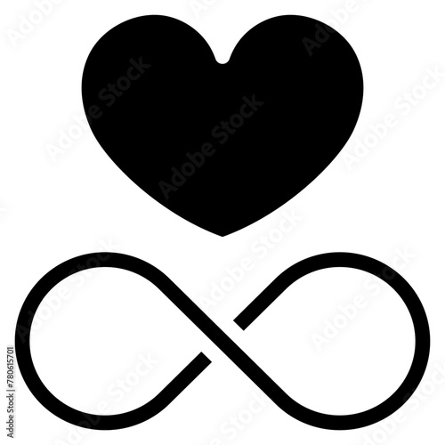 Infinite Heart Sign Icon