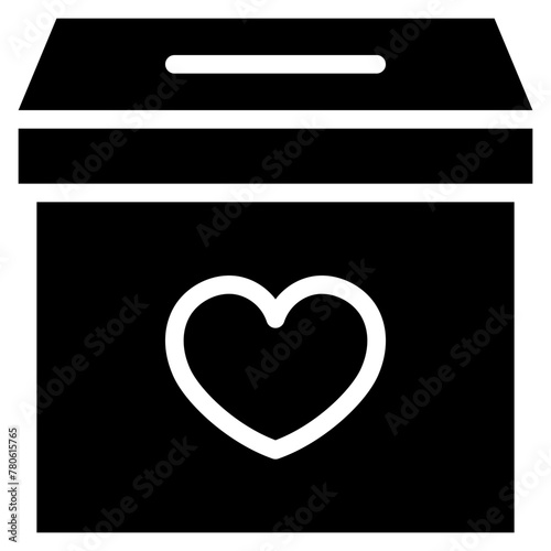 Charity Donation Box Icon