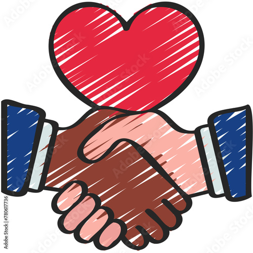 Relationship Hand Shake Icon