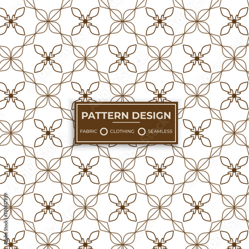 Creative and modern fabric, clothing, and seamless pattern design. Vector pattern illustration. (ID: 780617939)
