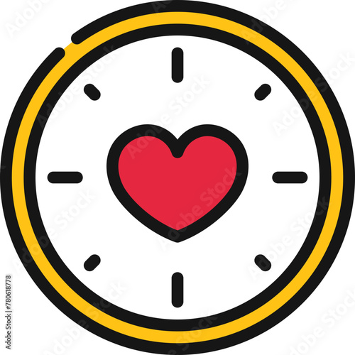 Speed Dating Clock Icon