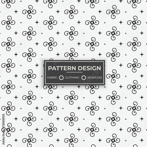 Creative and modern fabric, clothing, and seamless pattern design. Vector pattern illustration. (ID: 780618928)