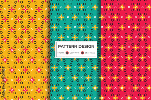 Creative and modern fabric, clothing, and seamless pattern design. Vector pattern illustration. (ID: 780619174)