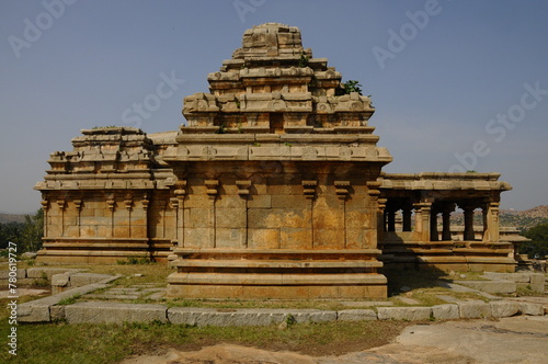 Temple, Hemakuta Hill, Hampi, UNESCO World Heritage Site, Karnataka, India photo