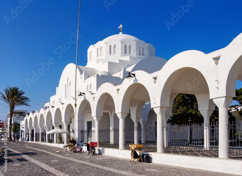 Metropolitan Cathedral of Ypapantis, Fira, Santorini (Thira) Island, Cyclades, Greek Islands photo