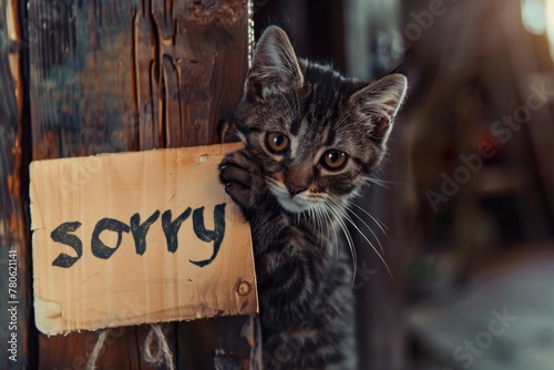 the word  sorry  conveys remorse and empathy  seeking forgiveness and reconciliation in personal