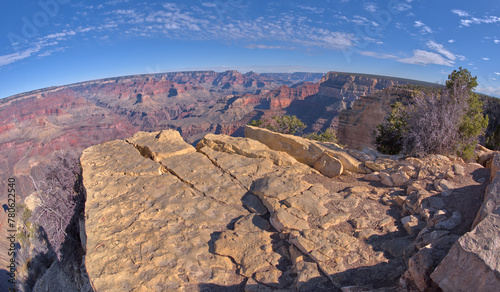 View from the cliffs of Powell Point behind the Powell Memorial, Grand Canyon, UNESCO World Heritage Site, Arizona, United States of America photo