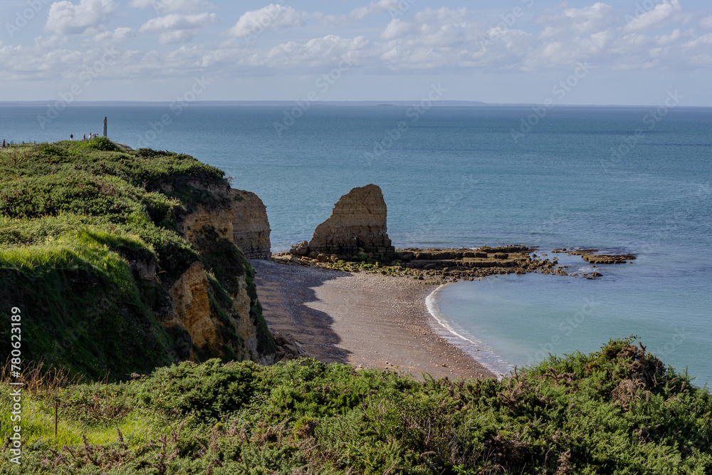 La Pointe du Hoc, Cricqueville-en-Bessin, Calvados, Normandy, France La Pointe du Hoc, Cricqueville-en-Bessin, Calvados, Normandy, France