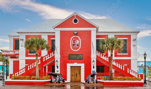 The Town Hall, built in 1782, at St. George's, the original capital of Bermuda, Bermuda, North Atlantic photo