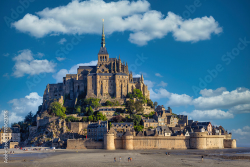 Mont Saint-Michel, UNESCO World Heritage Site, Manche, Normandy, France photo