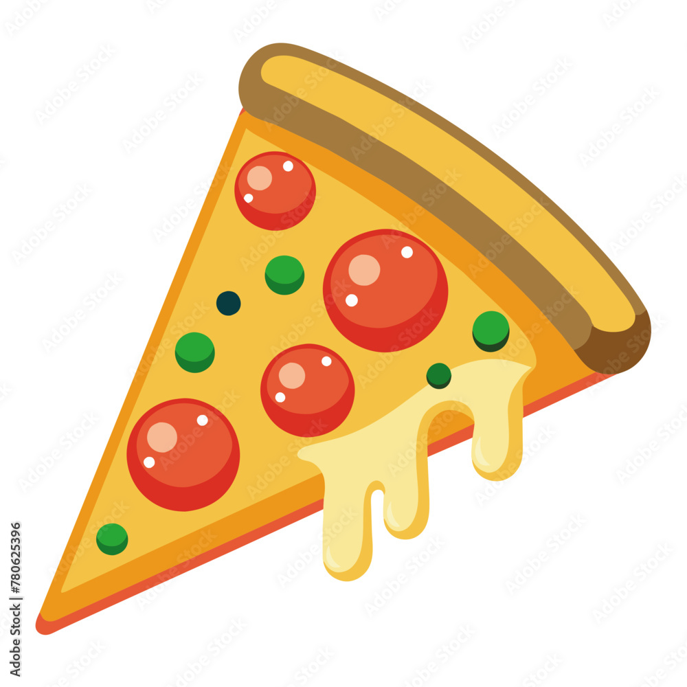 illustration of a slice of pizza illustration of a slice of pizza