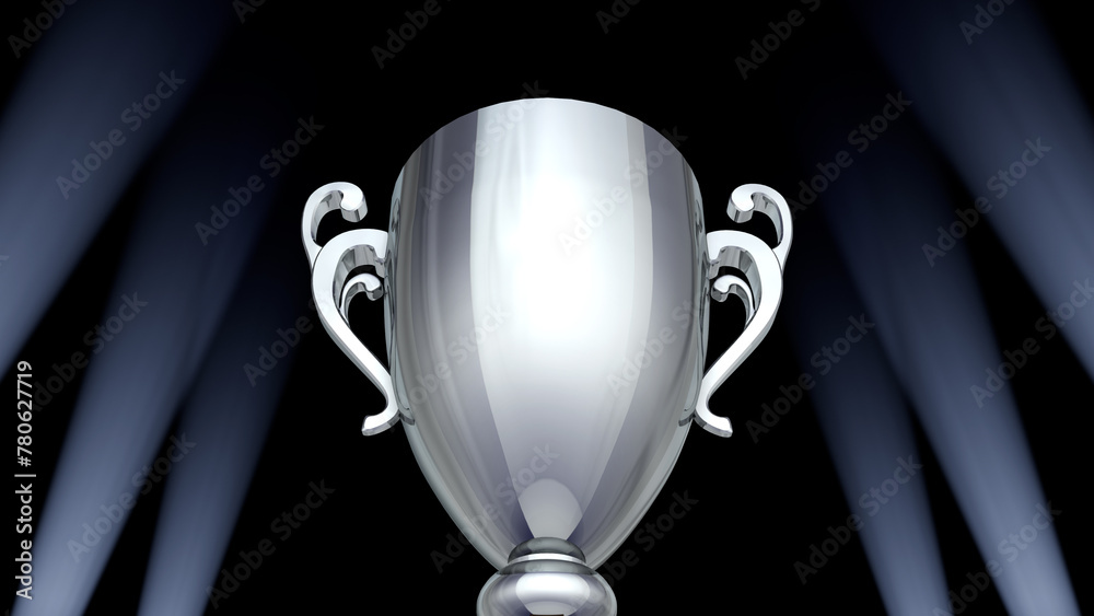 Fototapeta premium Podium Prize Trophy awards ceremony 3D illustration