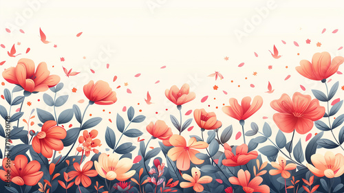 exquisite background with poppies, ideal for invitations, greeting card or spring-themed designs