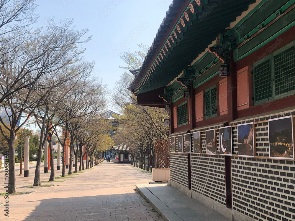 Korean traditional architectural scenery photos Korean traditional architectural scenery photos