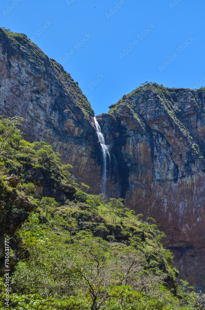 The third largest waterfall in Brazil. It's called Cachoeira do Tabuleiro and is in the state of Minas Gerais