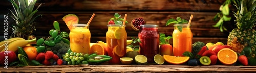 Health drinks galore mixed fruits