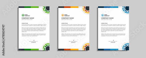 modern corporate letterhead template design