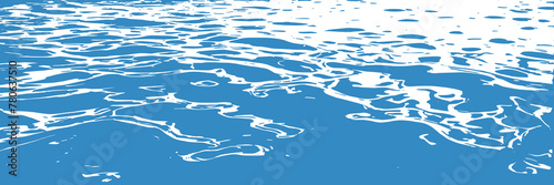 Ripples and water waves, sea surface, vector natural background, banner	