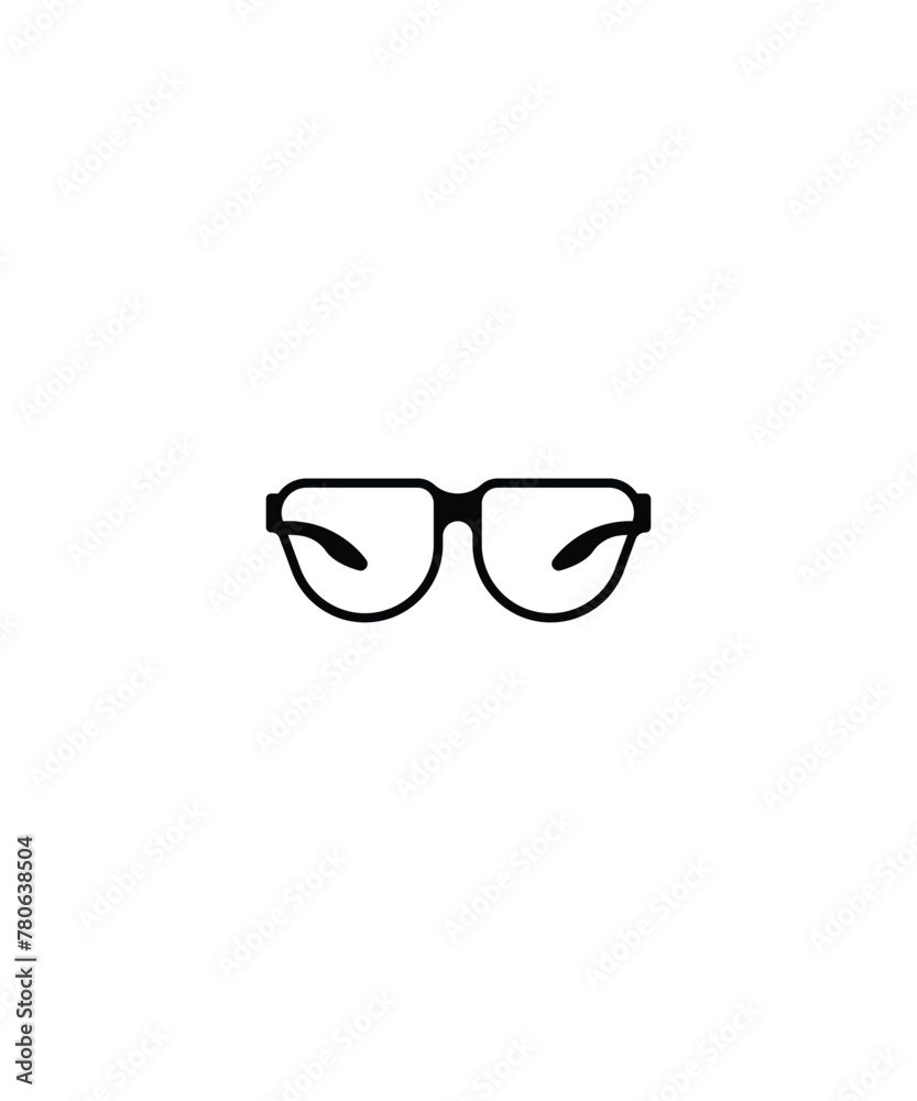 glasses icon, vector best flat icon.
