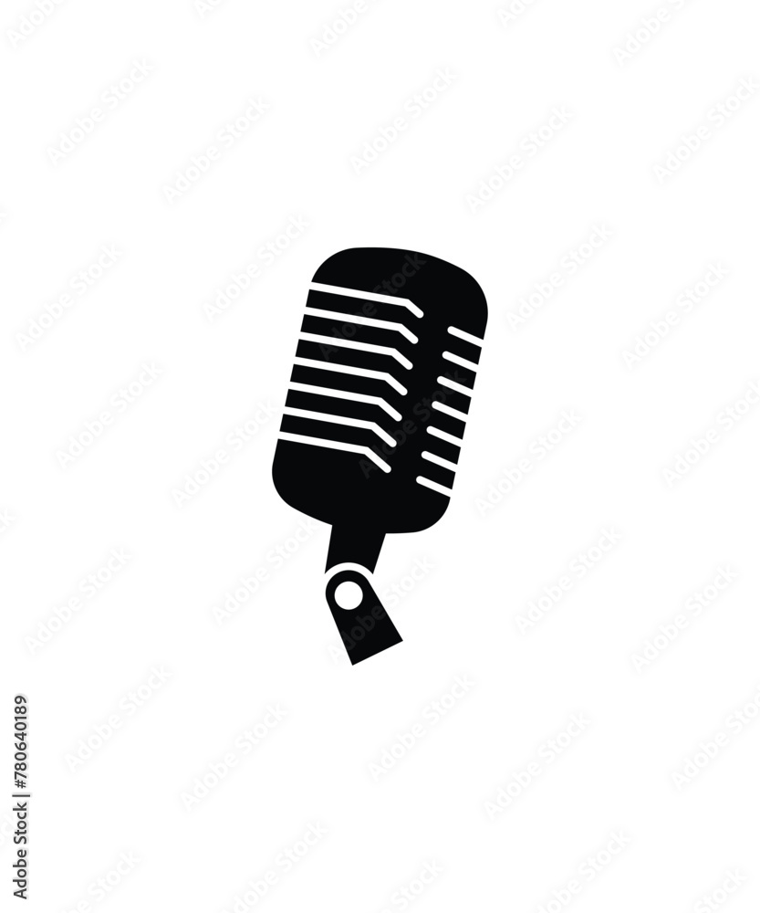 Fototapeta premium microphone icon, vector best flat icon.
