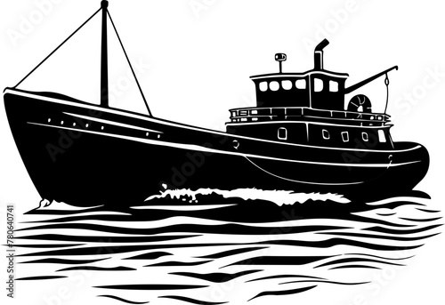 ship in the sea