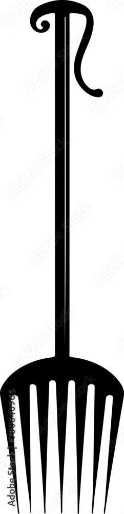 Rake, simple silhouette Rake, simple silhouette