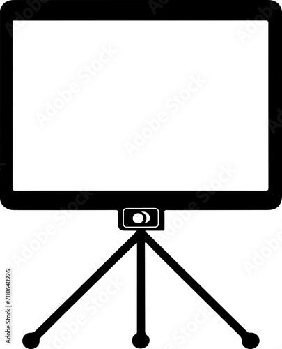 large projection screen, symbolizing presentation, announcement, and advertising themes.