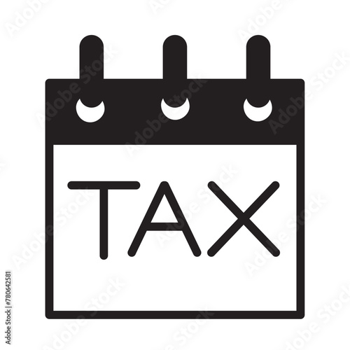 tax day calendar icon