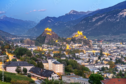 Sion, Switzerland in the Canton of Valais © SeanPavonePhoto