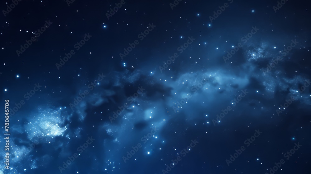 A view of night sky with stars. Space background.