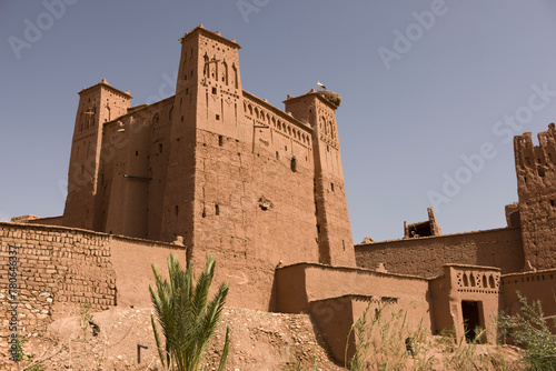 Morocco Ksar Ait Ben Haddou on a sunny spring day 