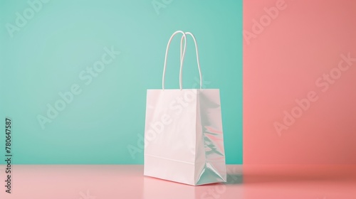 Crisp white paper shopping ...