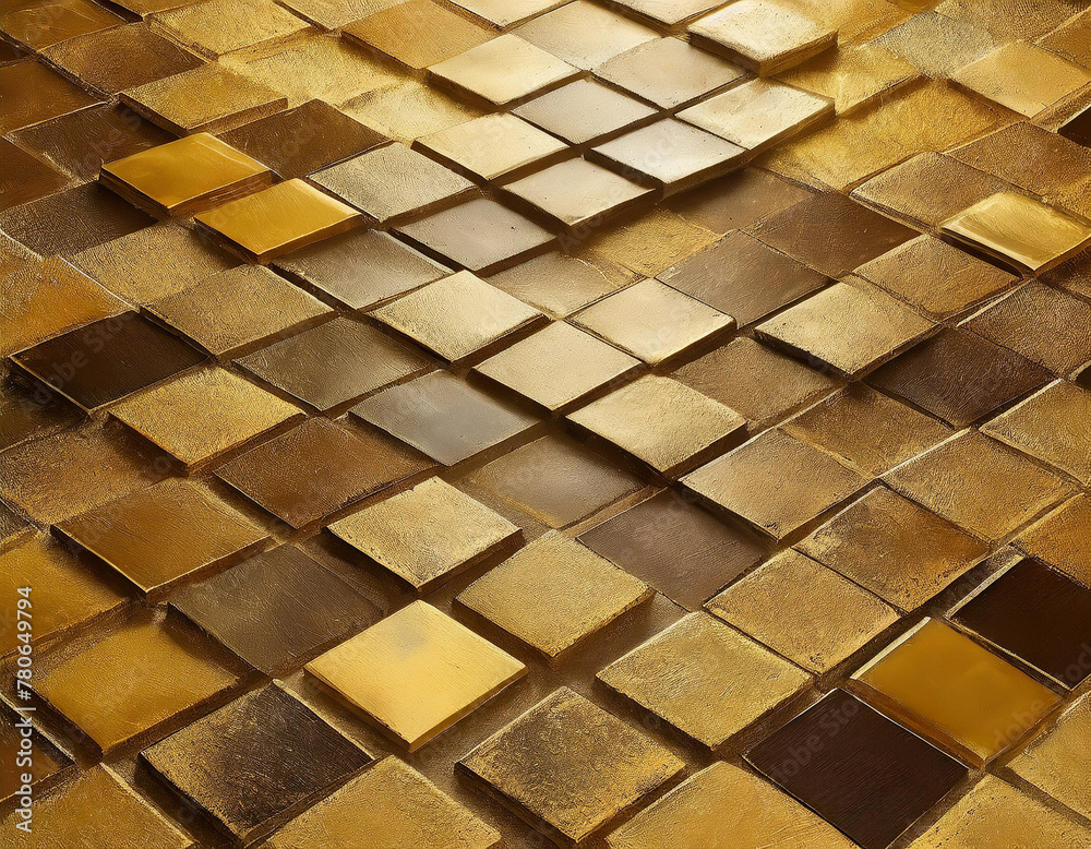 close up of a golden mosaic wall showcasing intricate patterns of brown, amber, and yellow rectangles resembling a work of art close up of a golden mosaic wall showcasing intricate patterns of brown, amber, and yellow rectangles resembling a work of art